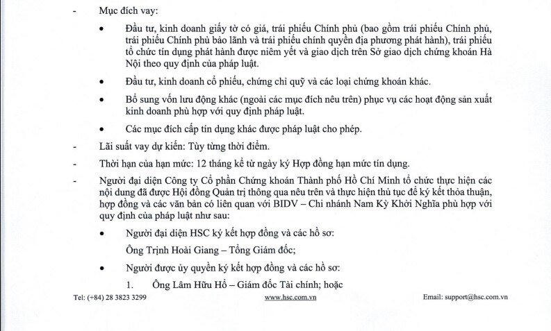 Chứng khoán HSC muốn vay BIDV lên tới 10.000 tỷ đồng