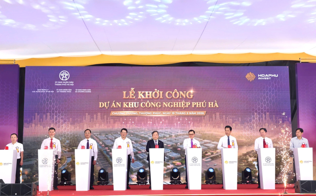 Khởi công khu công nghiệp Phú Hà hơn 2.900 tỷ đồng ở phía Nam Hà Nội