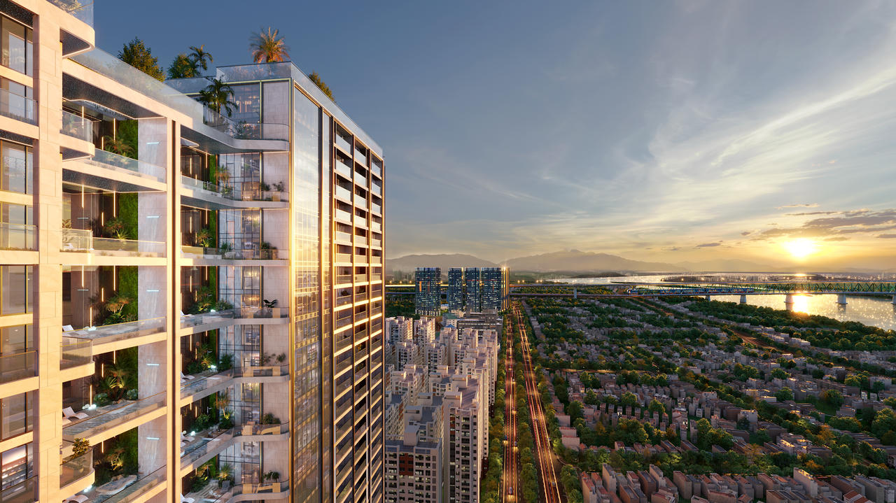 Sky Mansion có tầm view sông Hồng (Ảnh: CĐT)