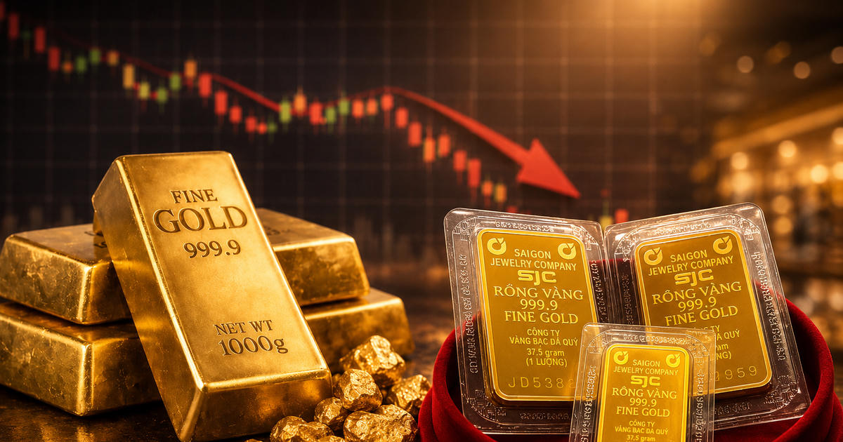 Giá vàng SJC hôm nay lùi xa đỉnh, vàng thế giới nguy cơ về 3.800 USD/ounce