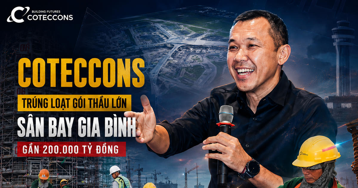 Coteccons trúng loạt gói thầu tại sân bay Gia Bình gần 196.370 tỷ