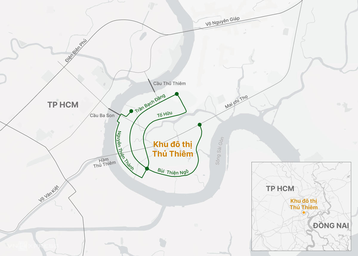 4 đường huyết mạch ở Thủ Thiêm dài gần 12 km đang tăng tốc