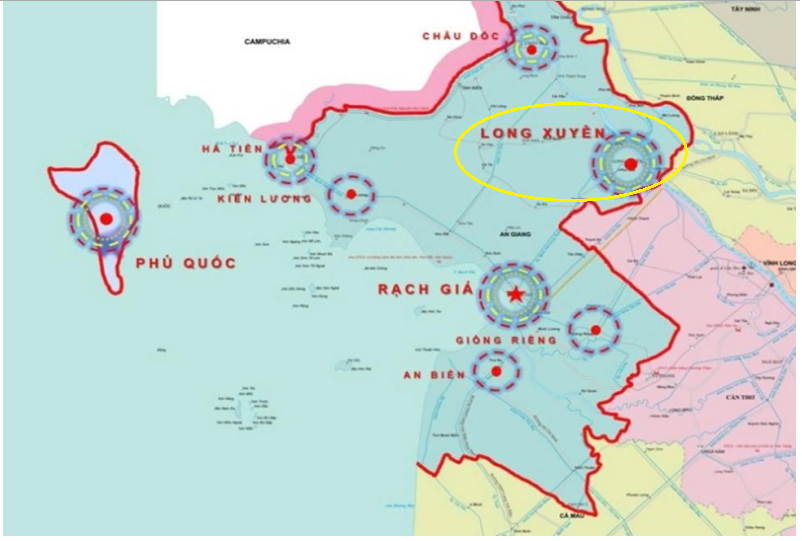 Quy hoạch chung đô thị Long Xuyên 9.531 ha đến năm 2050