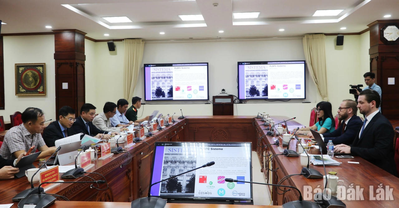 Hình ảnh tại buổi làm việc. Nguồn ảnh: Báo Đắk Lắk