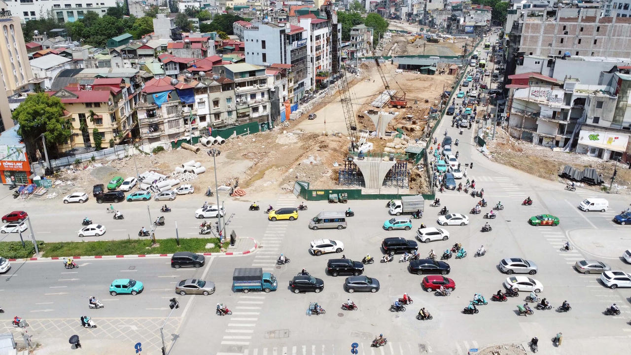 Vành đai 1 Hoàng Cầu – Voi Phục tăng tốc thi công, hướng tới 2026