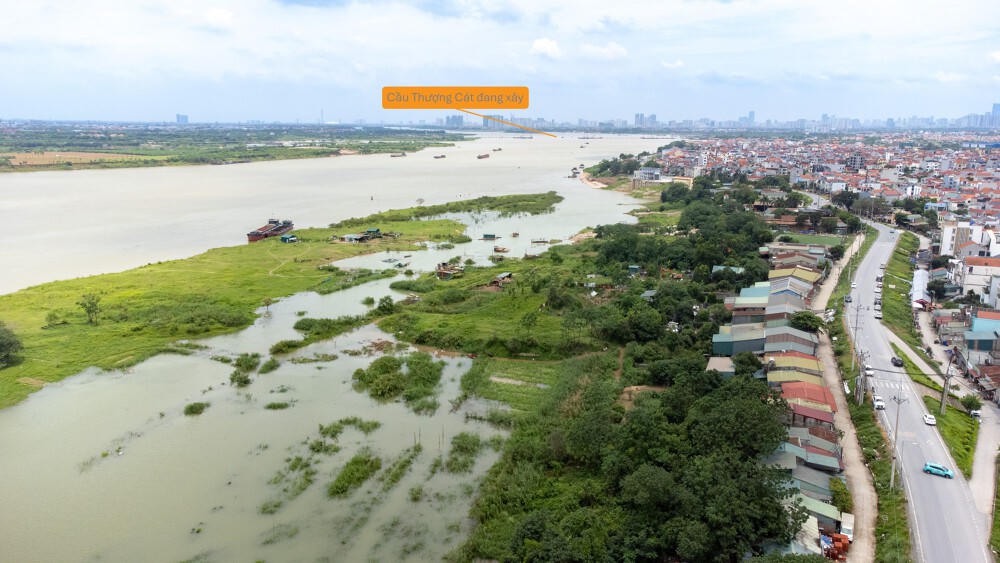 Bãi sông Hồng được quy hoạch cụm công viên 7.200 tỷ, 166ha thuộc Trục sông Hồng nằm ở đâu?