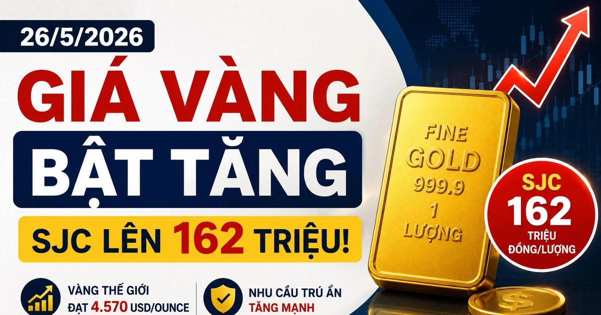 Giá vàng sáng hôm nay 26/5: SJC tăng trở lại