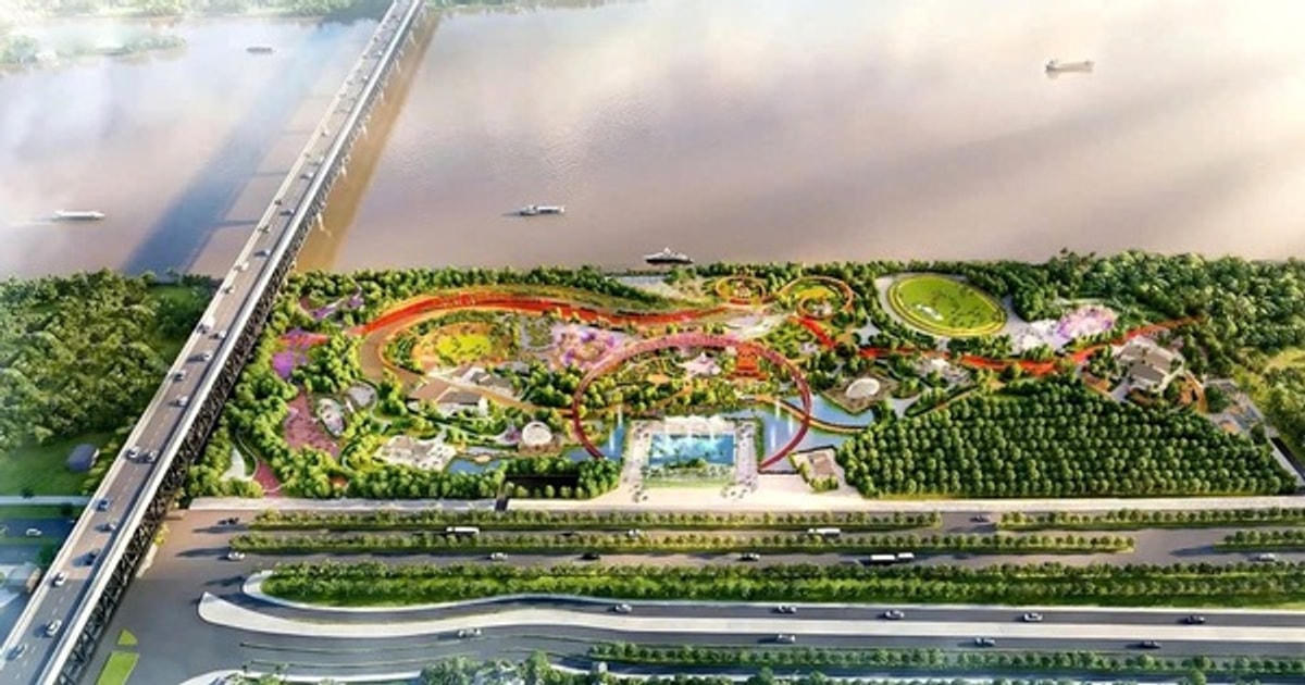 Công viên công cộng Phú Thượng: dự án mở đầu trục sông Hồng 27 tỷ USD