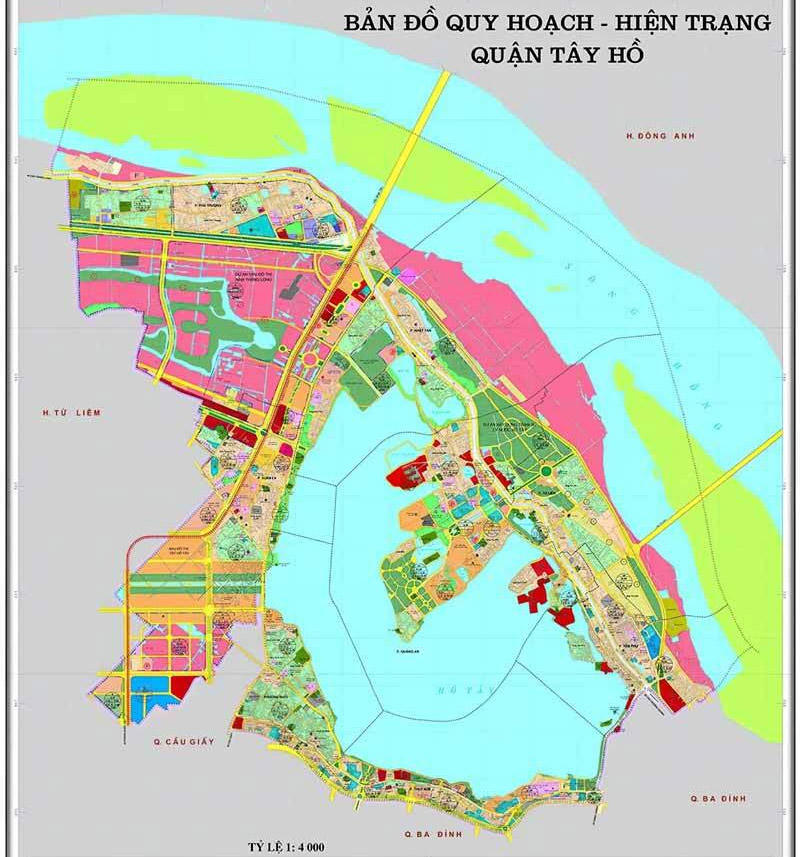 Chuẩn bị quỹ đất 96ha đất quanh hồ Tây làm 50 dự án: Khu vực giải tỏa có dính nhà bạn không?