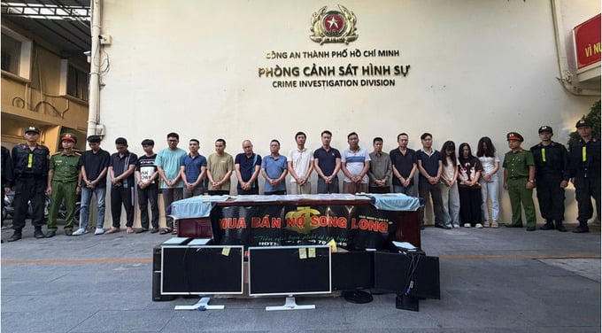 Công an TP.HCM khởi tố 17 người liên quan để điều tra. Ảnh: CA.