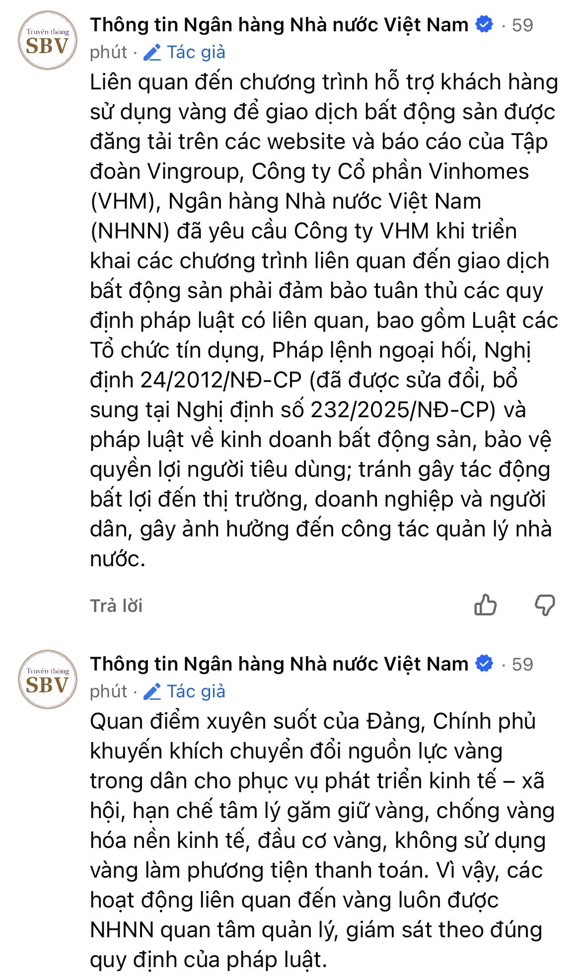 Nóng: NHNN lên tiếng về chương trình chuyển đổi vàng mua nhà của Vinhomes