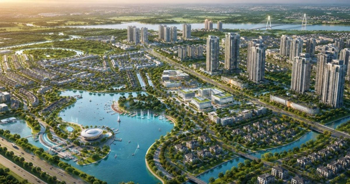 Khu đô thị thông minh - sinh thái 268ha ở Đông Anh sắp thành hình