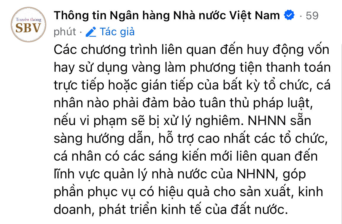 Nóng: NHNN lên tiếng về chương trình chuyển đổi vàng mua nhà của Vinhomes