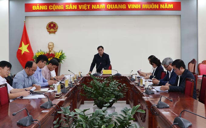 Ông Võ Ngọc Hiệp, Phó Chủ tịch UBND tỉnh Lâm Đồng yêu cầu ngành thuế tỉnh và các đơn vị liên quan nâng cao hiệu quả hoạt động trong công tác thu hồi nợ thuế