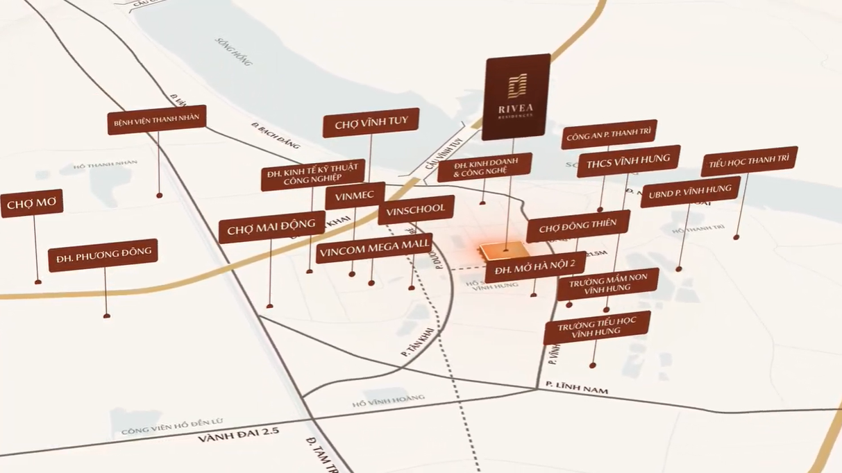Rivea Residences được bao quanh bởi hệ tiện ích ngoại khu đa dạng. (Ảnh: CĐT)