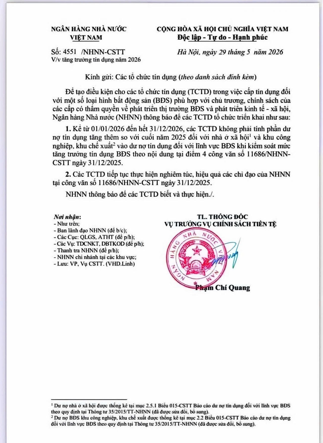 NHNN tạo điều kiện, nới tín dụng cho nhà xã hội và KCN