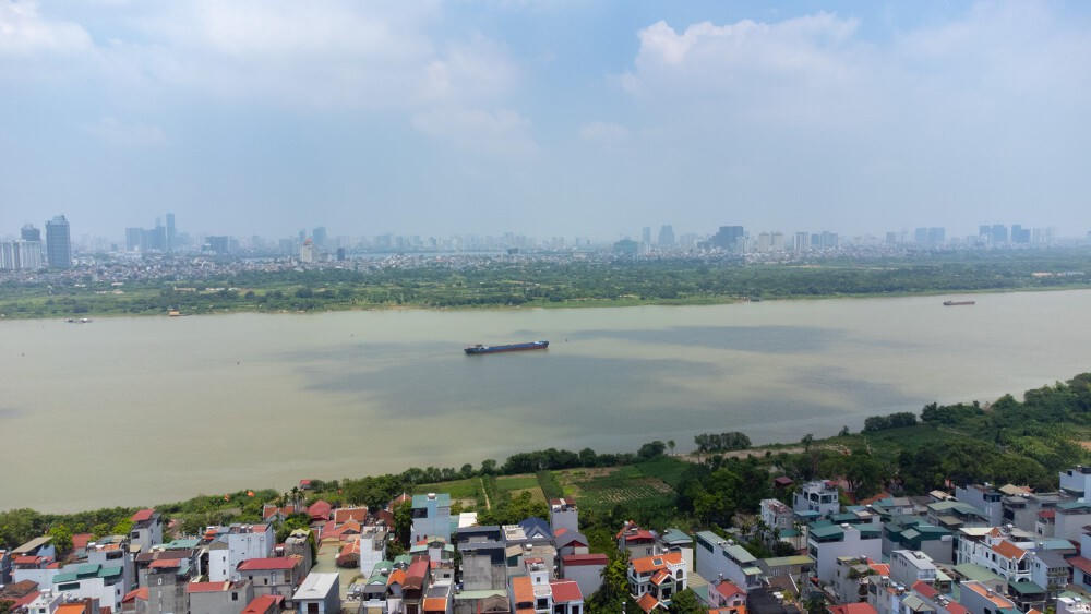 Cụm công viên bãi sông Ngọc Thụy Trục cảnh quan sông Hồng rộng hơn 105 ha, vốn đầu tư 23.000 tỷ