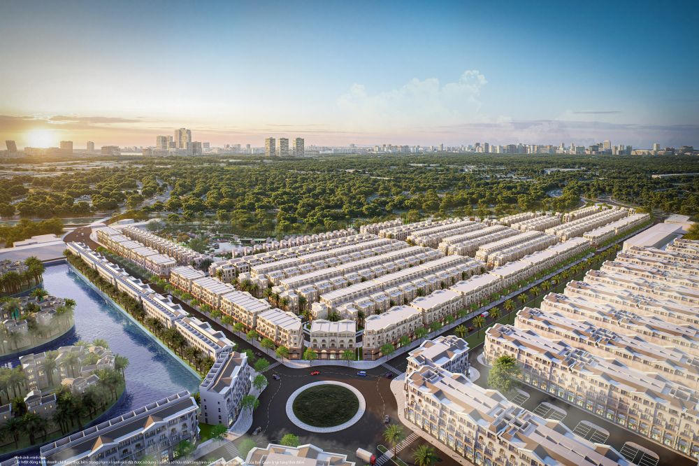 Thiết kế của khu Vịnh Xanh lấy cảm hứng từ dinh thự biển vùng Địa Trung Hải.
