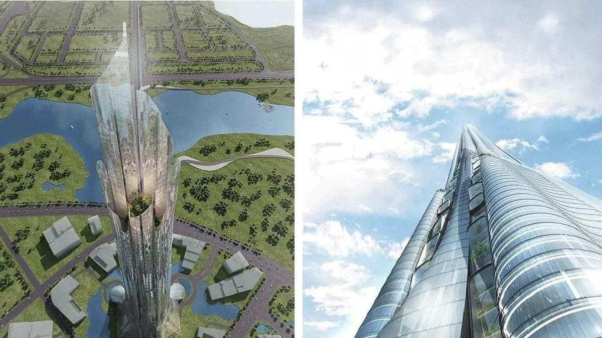 Hà Nội sắp có tháp 108 tầng 639m khu chân cầu Nhật Tân nhìn ra sông Hồng
