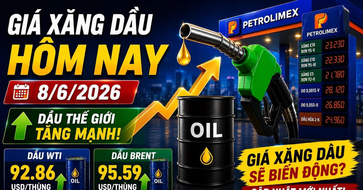 Giá xăng dầu hôm nay 8/6: Đồng loạt bật tăng trở lại