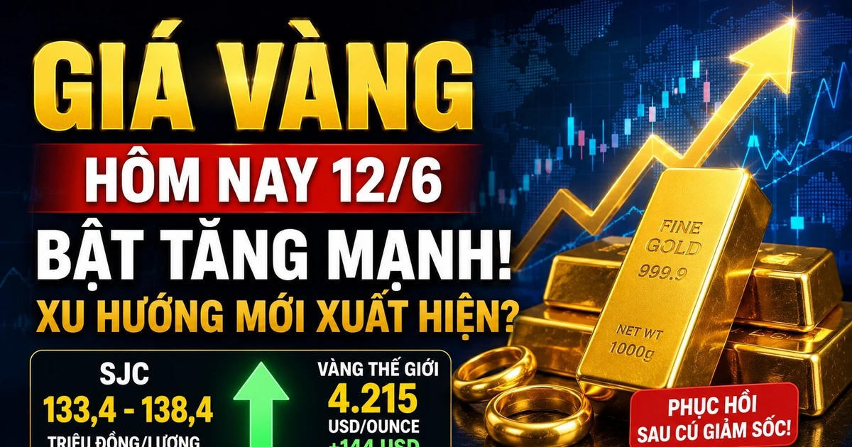 Giá vàng hôm nay 12/6: SJC, DOJI, PNJ có thể tăng mạnh trở lại?