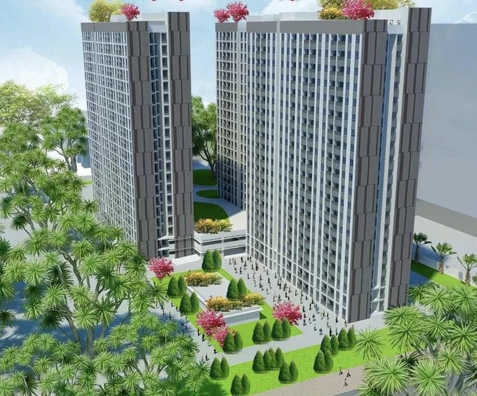 Phối cảnh dự án Nhà ở xã hội cho thuê Long Bình tại TP Đồng Nai.
