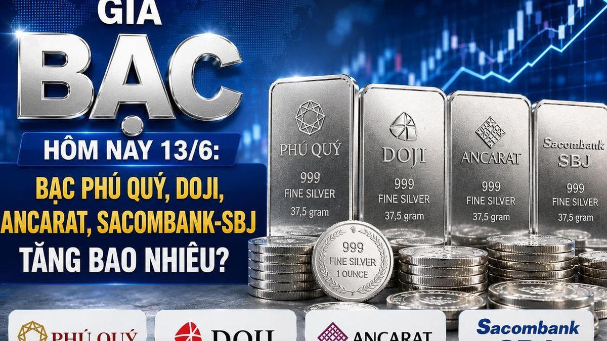 Chốt giá bạc hôm nay 13/6/2026: bạc thỏi tiến sát 70 triệu đồng/kg
