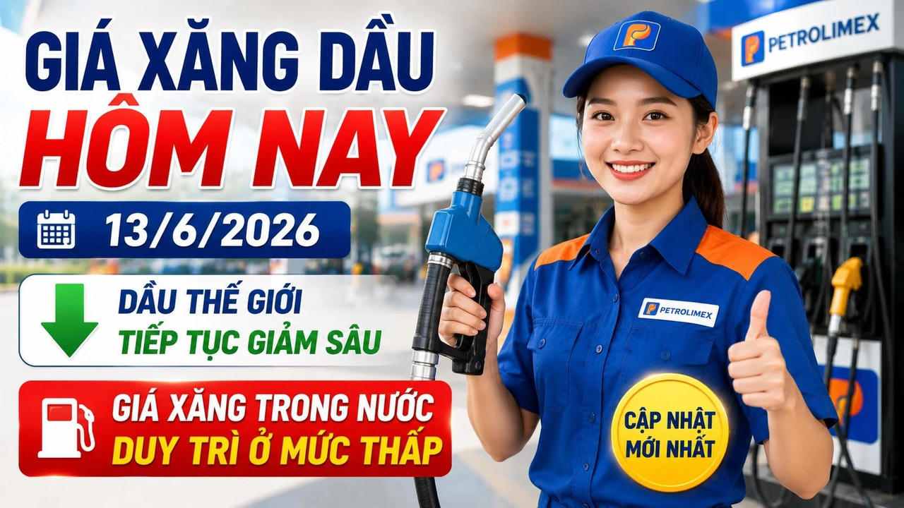 Chốt giá xăng dầu hôm nay 13.6: Đồng loạt giảm sâu
