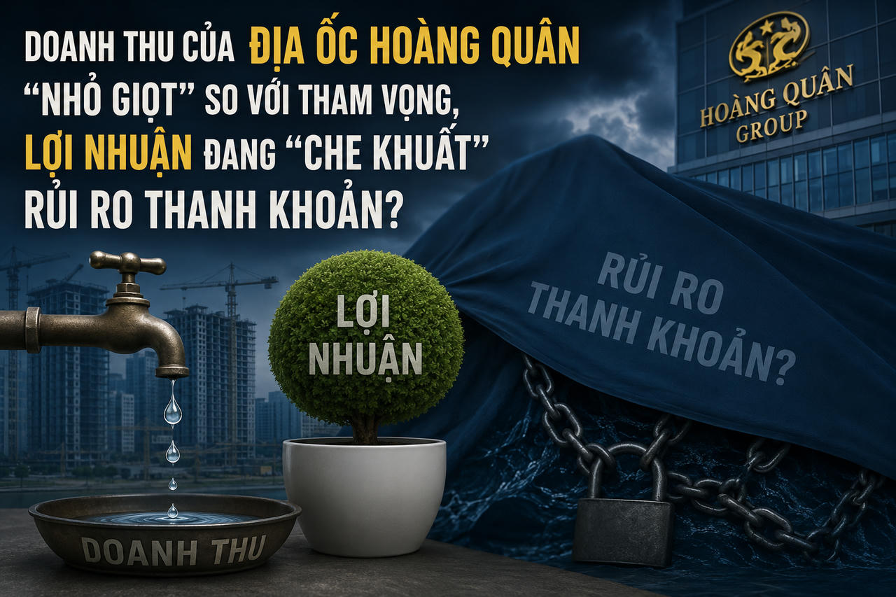  “Ông trùm” Hoàng Quân (HQC) đang ở đâu với lời hứa làm 50.000 căn NOXH: Doanh thu “nhỏ giọt” so với tham vọng, lợi nhuận đang “che khuất” rủi ro thanh khoản?