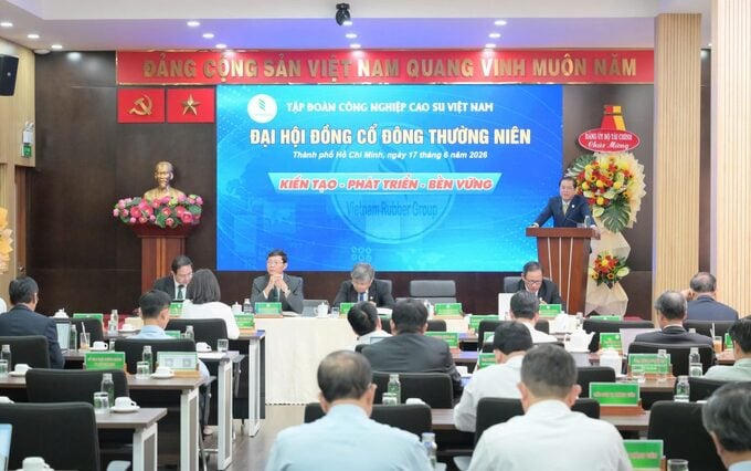Toàn cảnh Đại hội đồng cổ đông năm 2026 của Tập đoàn Cao Su Việt Nam. Ảnh: GVR