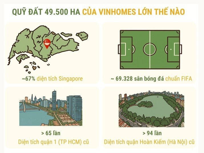 Quỹ đất của Vinhomes "khủng" cỡ nào?