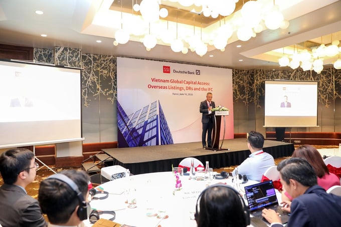 Ông Bùi Hoàng Hải, Phó Chủ tịch Ủy ban Chứng khoán Nhà nước (SSC) phát biểu.