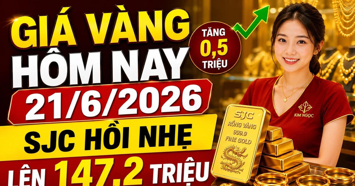 Giá vàng hôm nay (trưa 21/6): Hồi phục tăng trở lại