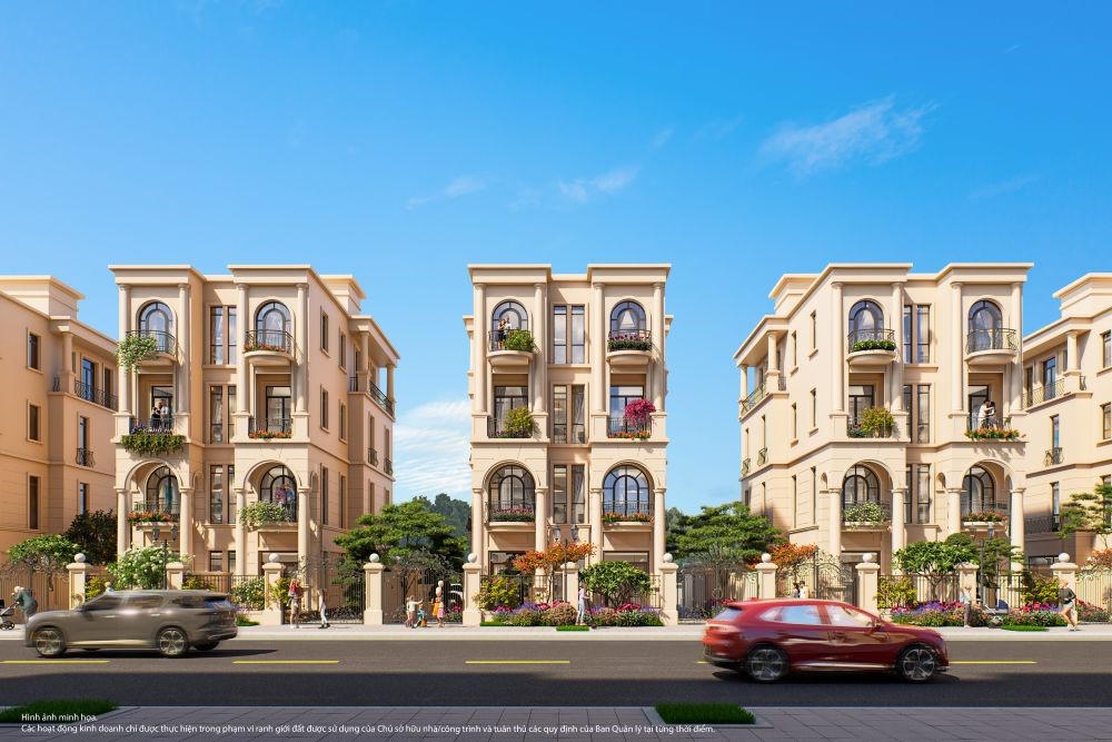 Phối cảnh song lập khu Vịnh Xanh thuộc Ocean City.