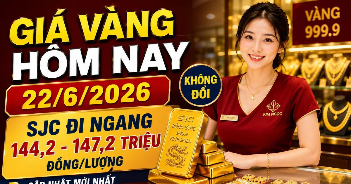 Giá vàng hôm nay sáng 22/6: SJC giữ vững 147,2 triệu đồng/lượng?