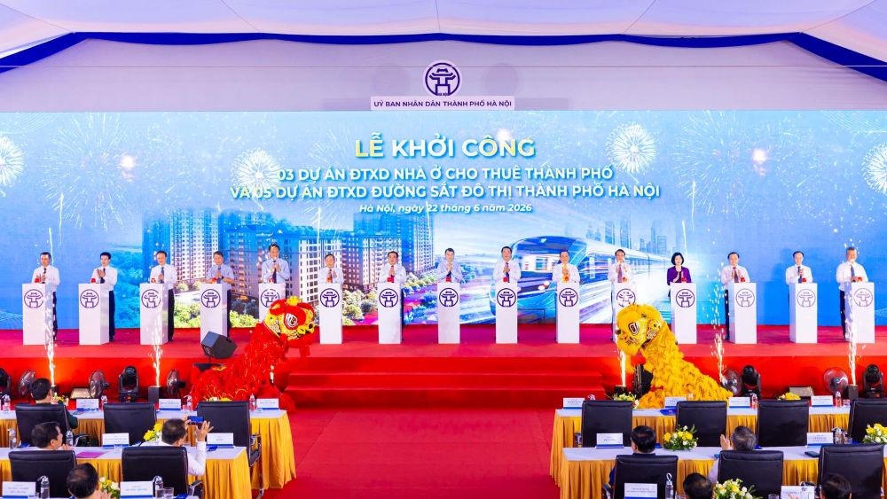 Hà Nội đã khởi công đồng loạt 5 tuyến đường sắt đô thị mới, trong đó tuyến đường sắt đô thị số 14 sẽ kết nối với đô thị Ocean City
