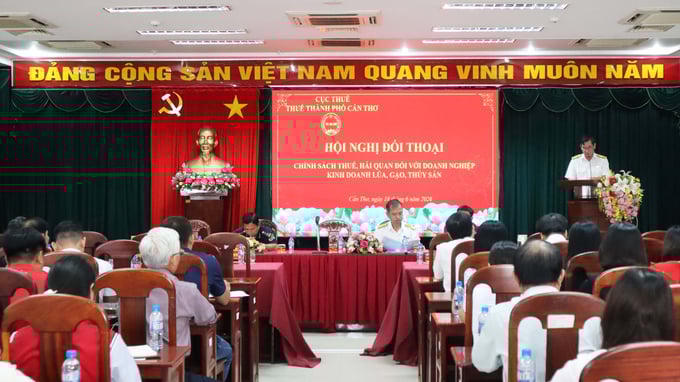 Thuế Cần Thơ đối thoại với doanh nghiệp kinh doanh lúa, gạo, thủy sản.