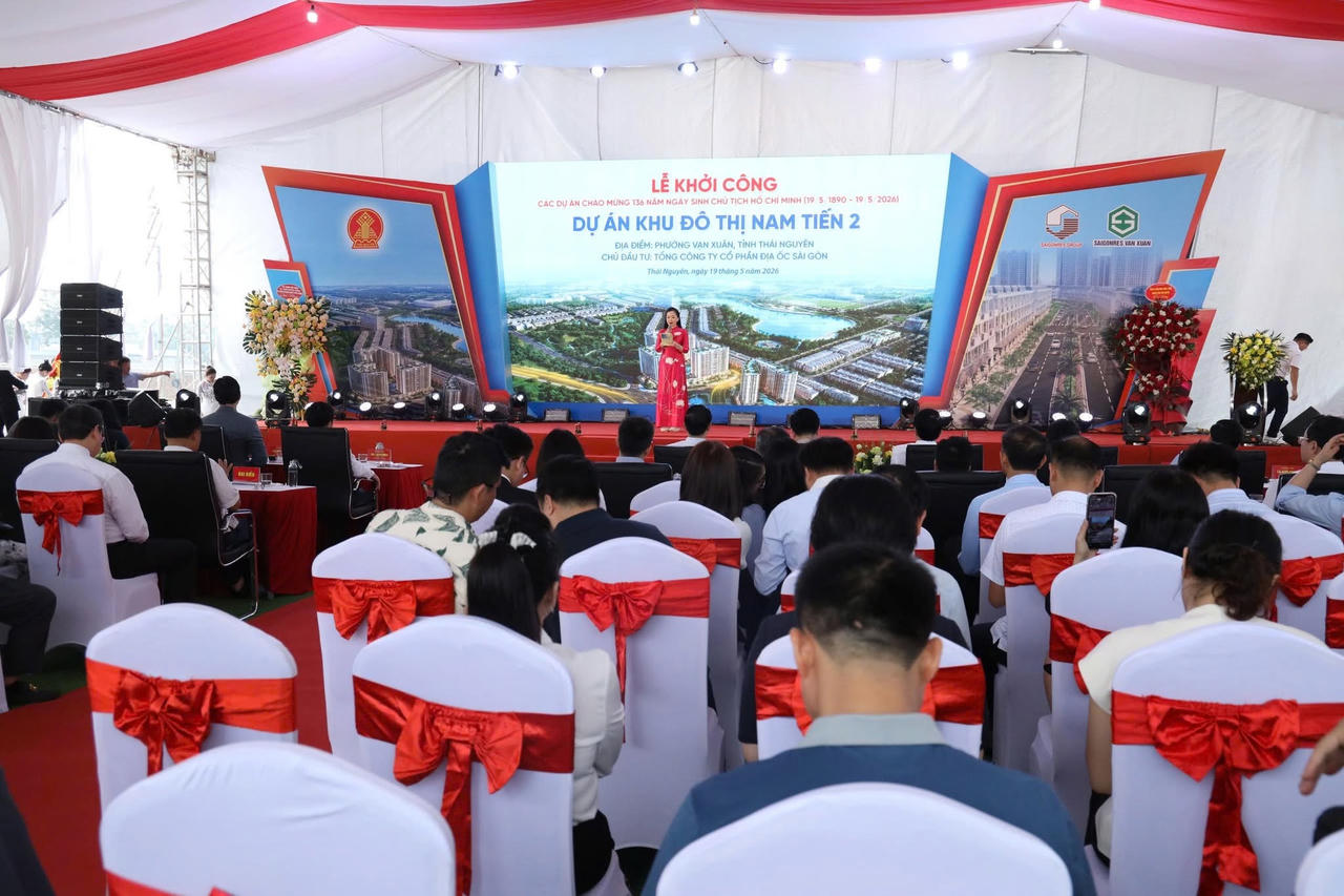 Lễ khởi công Dự án Khu đô thị Nam Tiến 2 (Nguồn: Truyền hình Vạn Xuân)