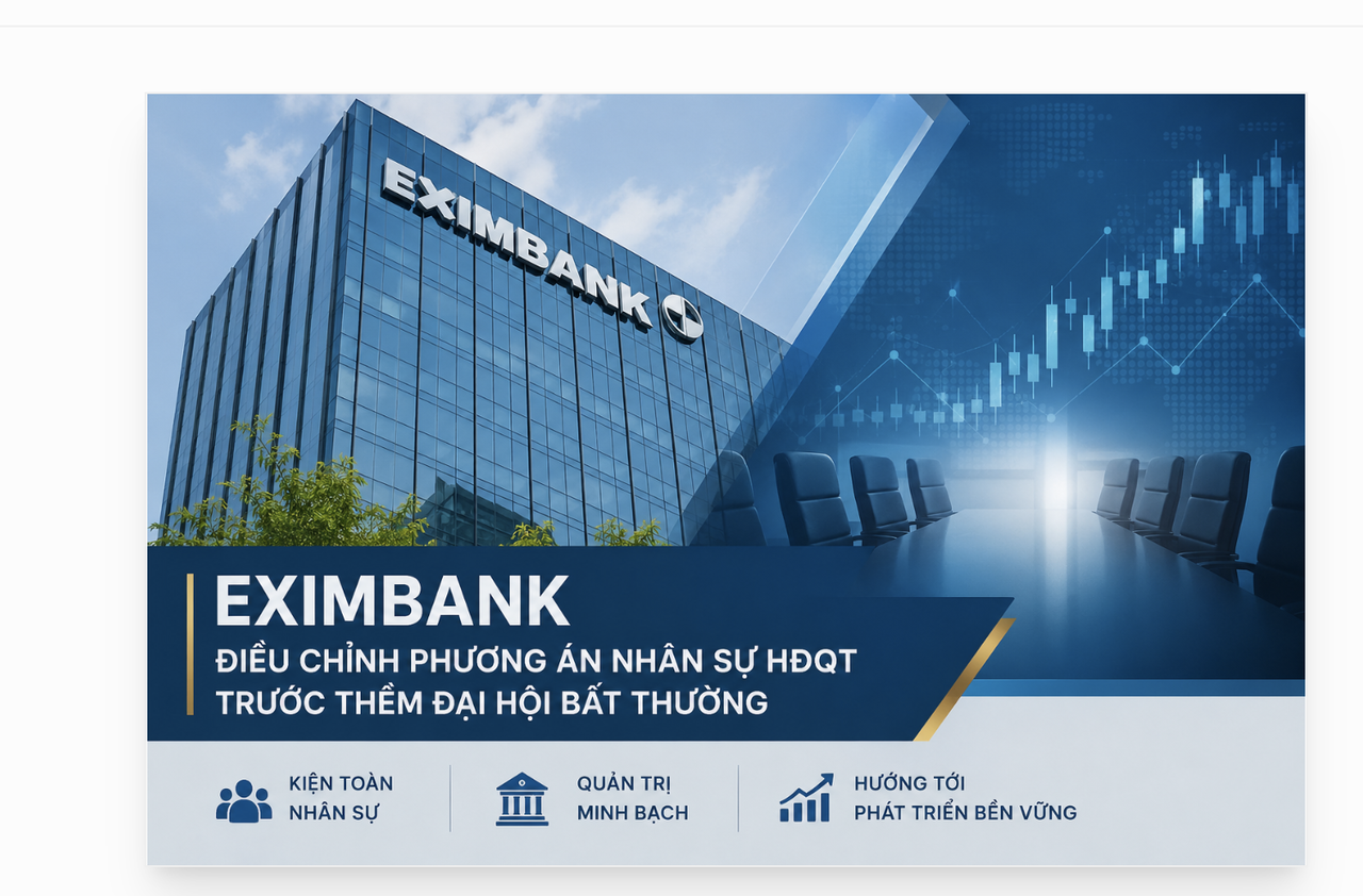 Eximbank điều chỉnh nhân sự HĐQT trước đại hội bất thường