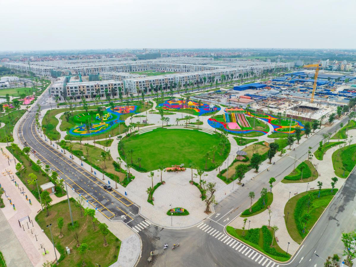 Vinhomes Wonder City ghi dấu với mật độ xây dựng thấp, cây xanh, mặt nước và hệ công viên liên hoàn