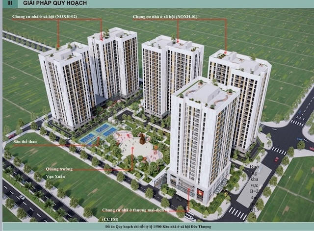 Hà Nội cho chuyển 26,512m2 đất làm dự án nhà ở xã hội Đức Thượng