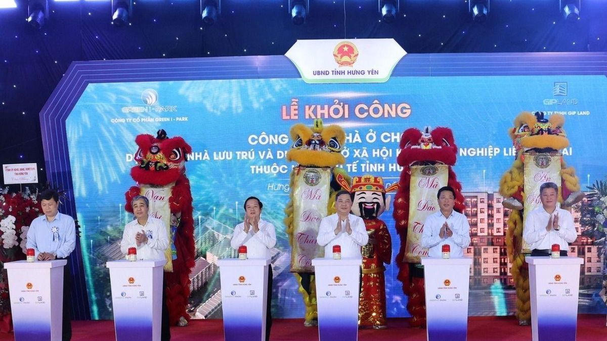 Hưng Yên khởi công 2 dự án nhà ở xã hội, tổng 7.840 căn