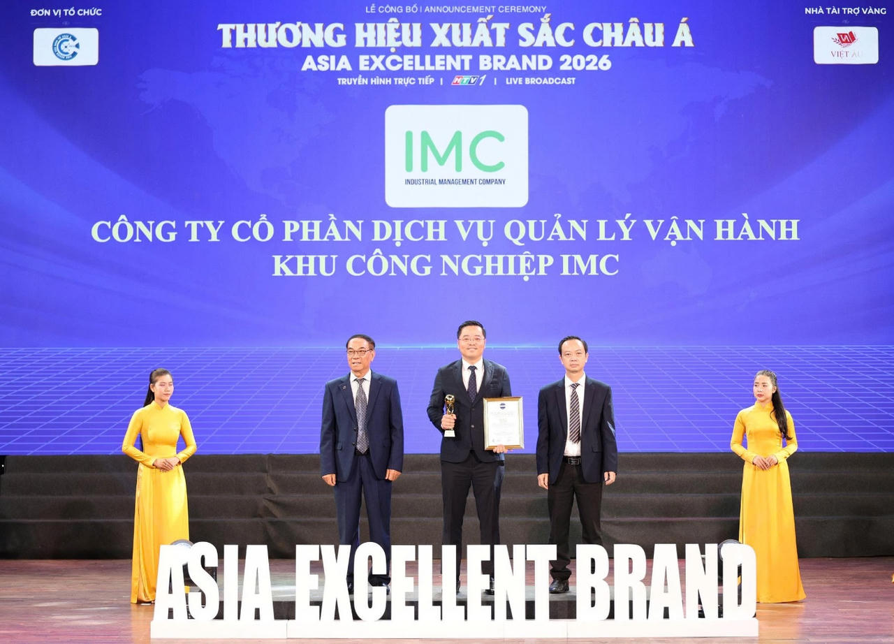IMC phát triển thành hệ sinh thái dịch vụ công nghiệp, lọt Top 10 Thương hiệu xuất sắc châu Á 2026
