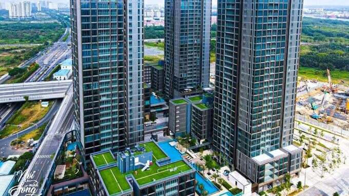 Một số block thuộc dự án Empire City đã hoàn thành.