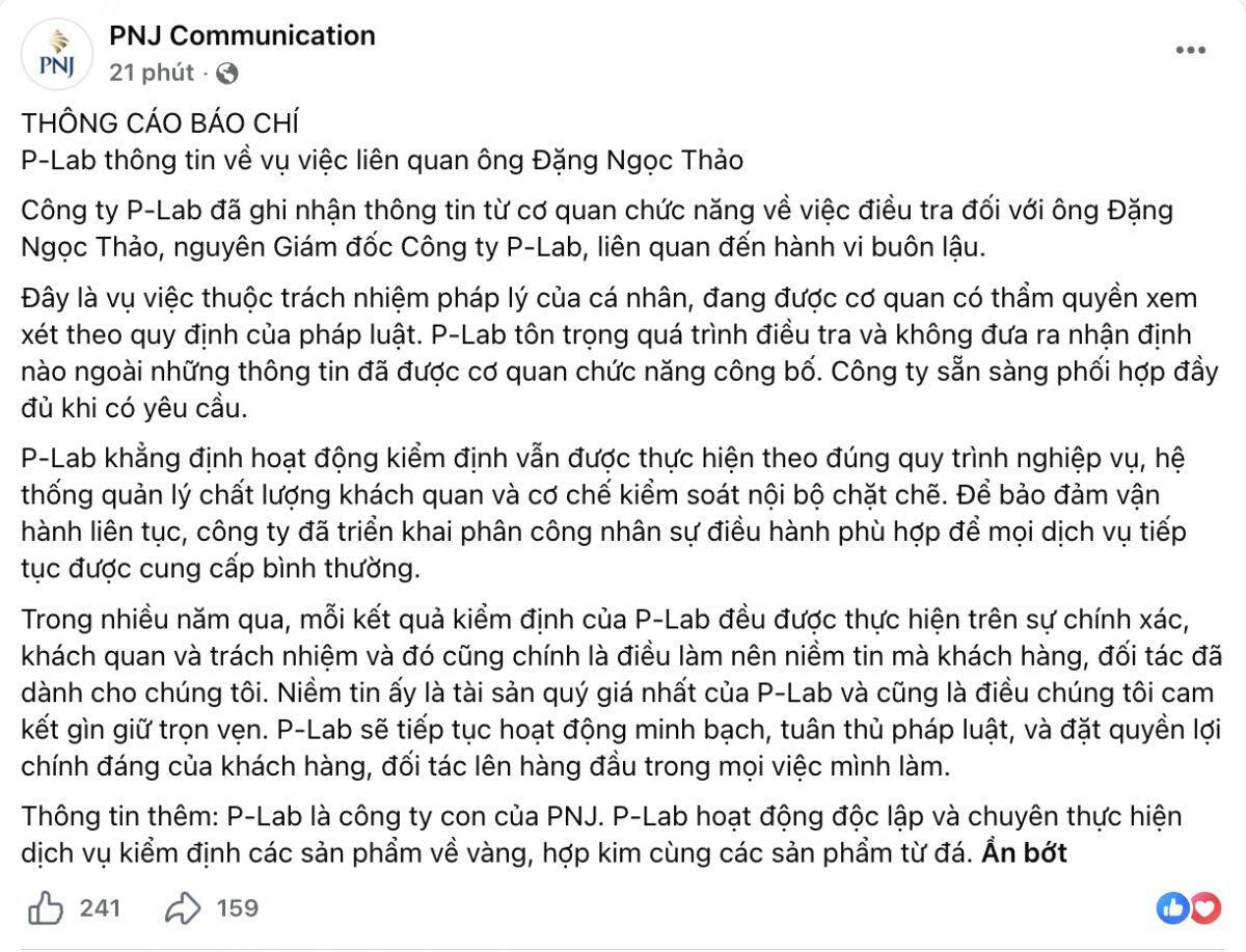 Nóng: Giám đốc P-Lab bị bắt liên quan buôn lậu kim cương, PNJ lên tiếng