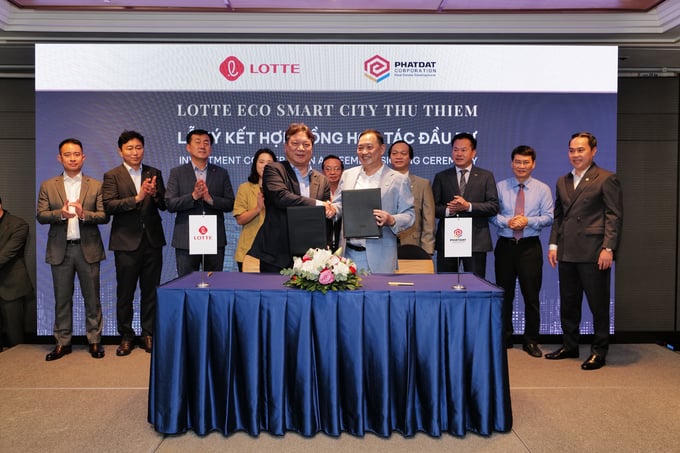 Tập đoàn Lotte và Phát Đạt ký kết hợp tác đầu tư dự án Lotte Eco Smart City Thu Thiem