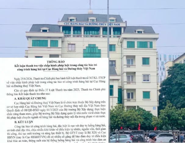 Thanh tra chỉ loạt sai phạm tại Cục Hàng hải và Đường thủy Việt Nam.