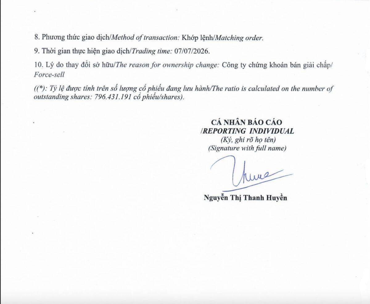 DIC Corp: Chủ tịch và người thân tiếp tục bị bán giải chấp cổ phiếu DIG