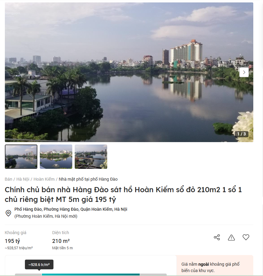 Nhà phố cổ được rao bán “rầm rộ”, nhiều căn dưới 1 tỷ đồng/m2