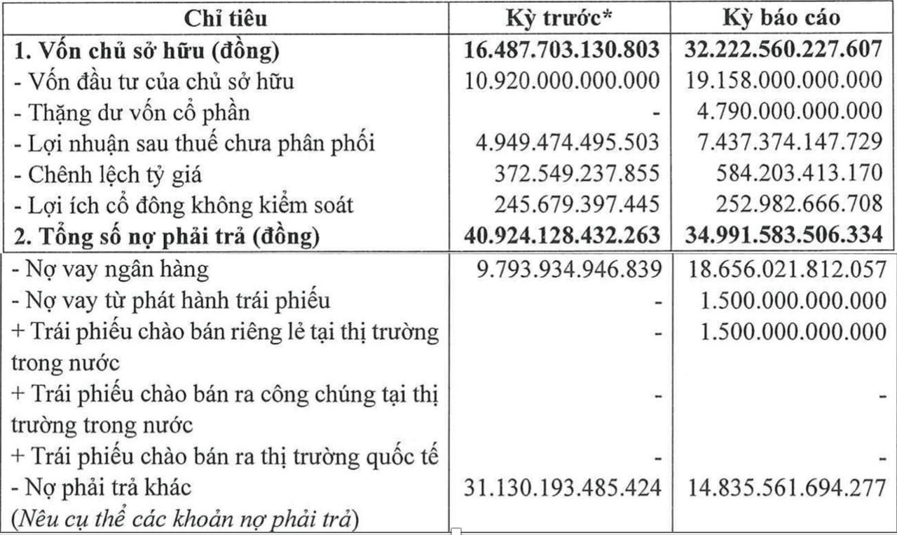Đại Quang Minh báo lãi hơn 4.069 tỷ, nợ ngân hàng 18.656 tỷ